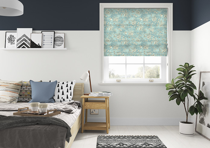 Finch Toile, Delft - Roman Blind - Image 5
